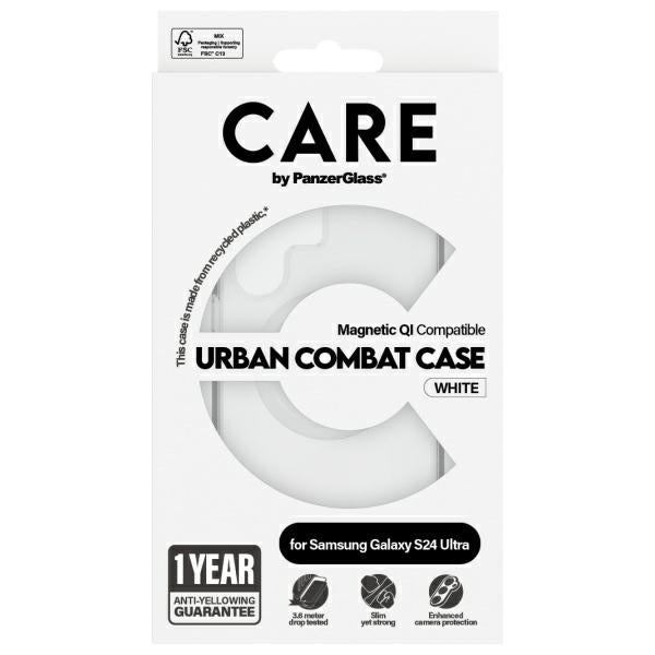 CARE by PanzerGlass Flagship QI Case for SamsUng Galaxy S24 Ultra - transparent