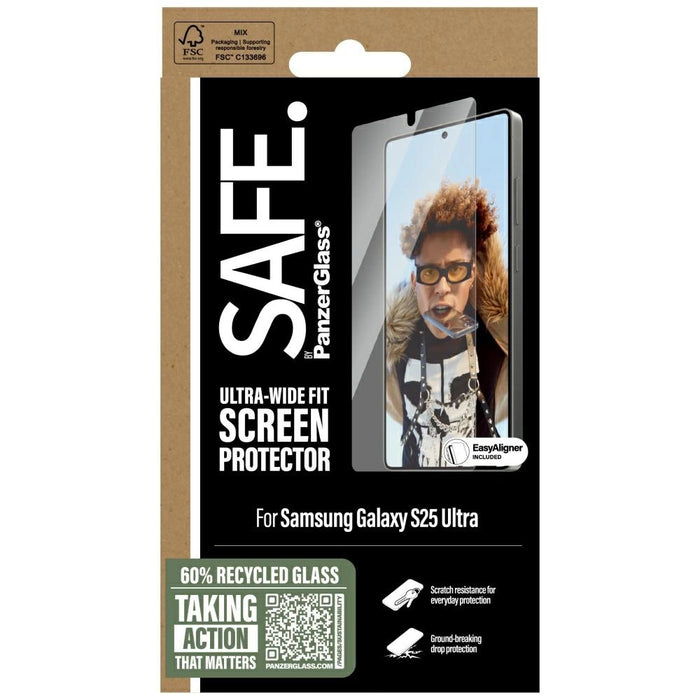 SAFE by PanzerGlass Ultra-Wide Fit Tempered Glass for Samsung Galaxy S25 Ultra