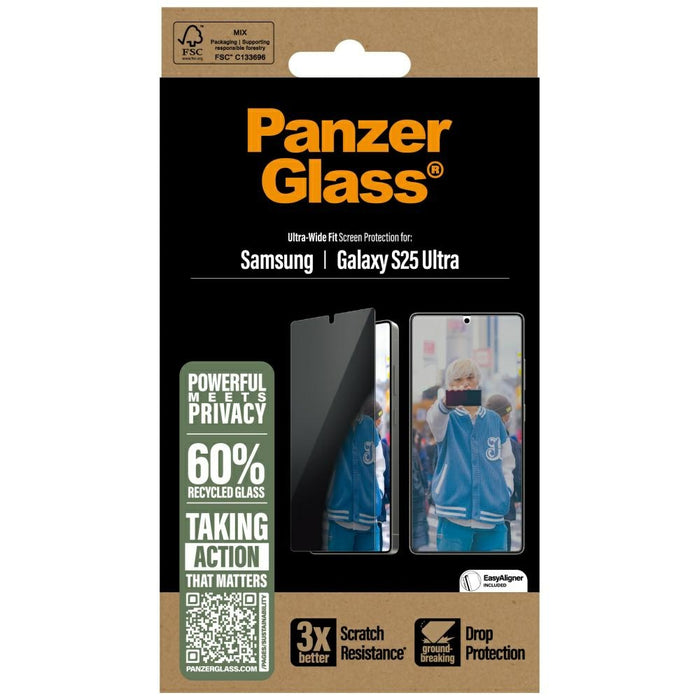 PanzerGlass Ultra-Wide Fit Privacy Glass for Samsung Galaxy S25 Ultra