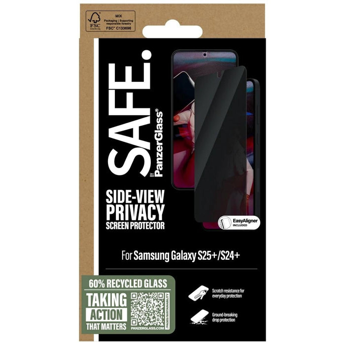 SAFE by PanzerGlass Ultra-Wide Fit Privacy Glass for Samsung Galaxy S25+