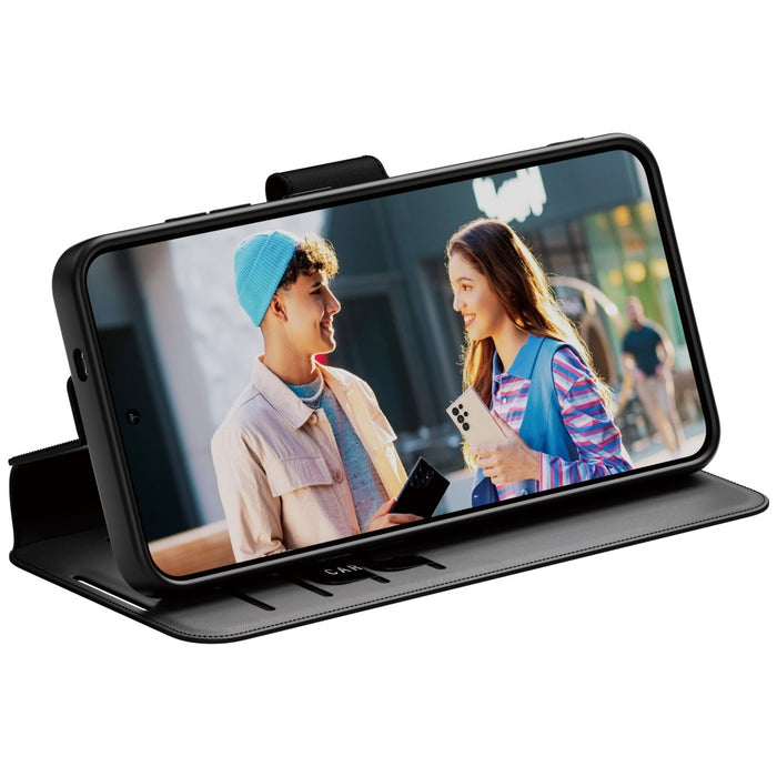 CARE by PanzerGlass Feature Wallet Kickstand Case for Samsung Galaxy S25 - Black