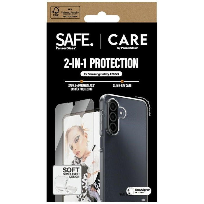 CARE by PanzerGlass Fashion 2in1 Case+Glass for Samsung Galaxy A26 5G - transparent