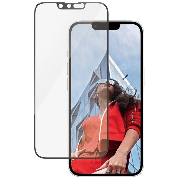 PanzerGlass Ultra-Wide Fit Tempered Glass for iPhone 13 / 13 Pro / 14 / 16e - Clear