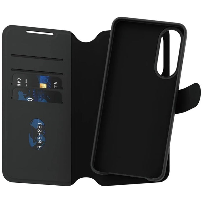 CARE by PanzerGlass Feature Tango 2in1 Wallet Qi Case for Samsung Galaxy S25 Edge - Black