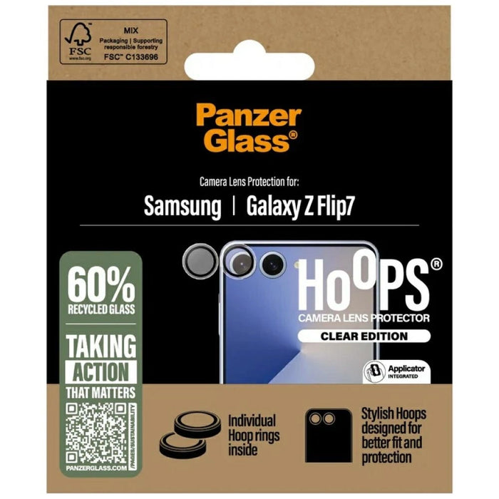PanzerGlass Hoops Tempered Glass Lens Cover for Samsung Galaxy Z Flip7