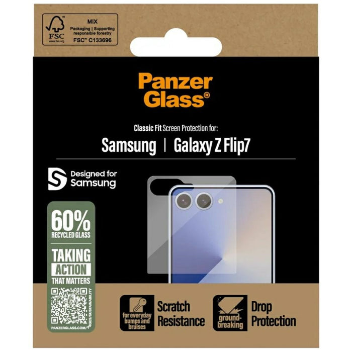 PanzerGlass Classic Fit Tempered Glass for Samsung Galaxy Z Flip7