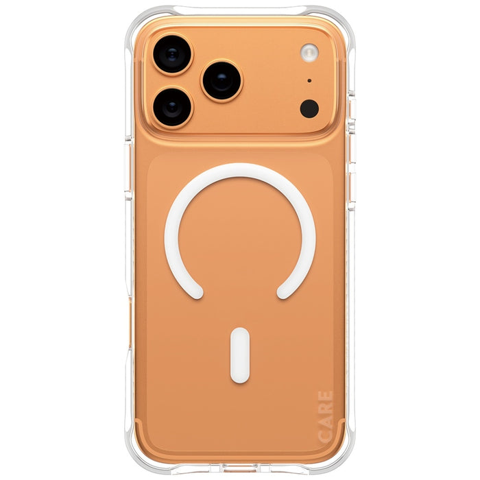 CARE by PanzerGlass Fashionable Samba Case w. White MagSafe for iPhone 17 Pro Max - Transparent