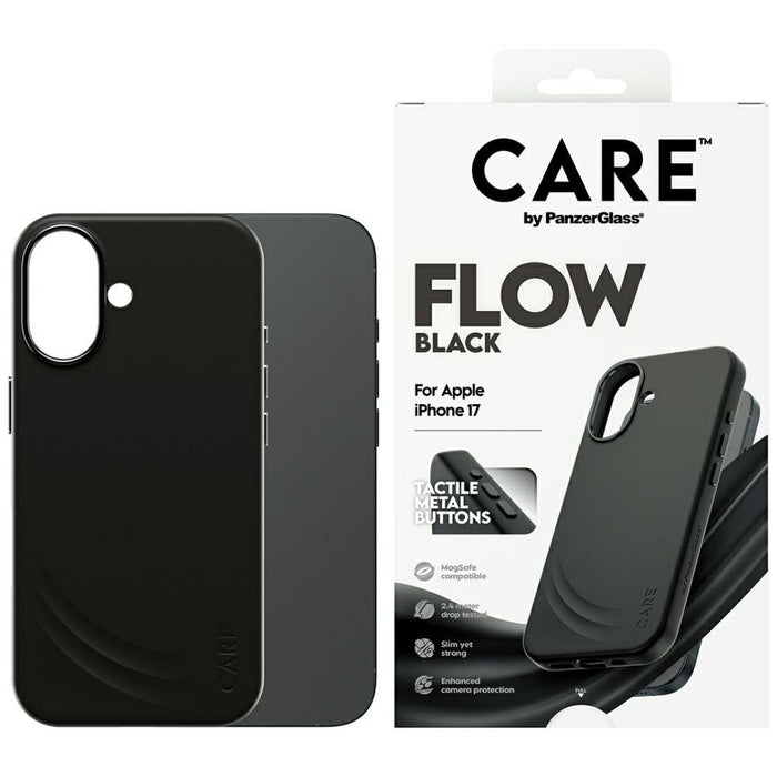 CARE by PanzerGlass Feature FLOW MagSafe Case for iPhone 17 - Black