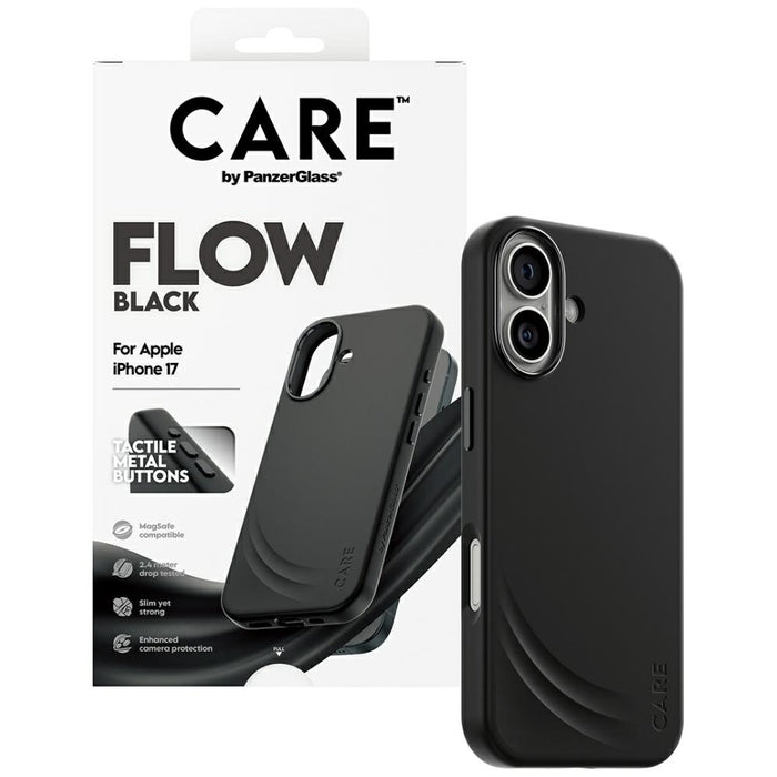 CARE by PanzerGlass Feature FLOW MagSafe Case for iPhone 17 - Black