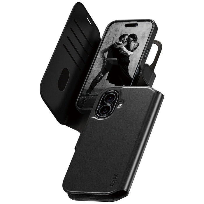 CARE by PanzerGlass Feature Tango 2in1 Wallet Case MagSafe for iPhone 17 - Black