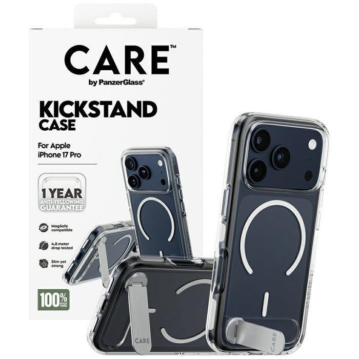 CARE by PanzerGlass Feature Case w. Kickstand MagSafe for iPhone 17 Pro - Clear