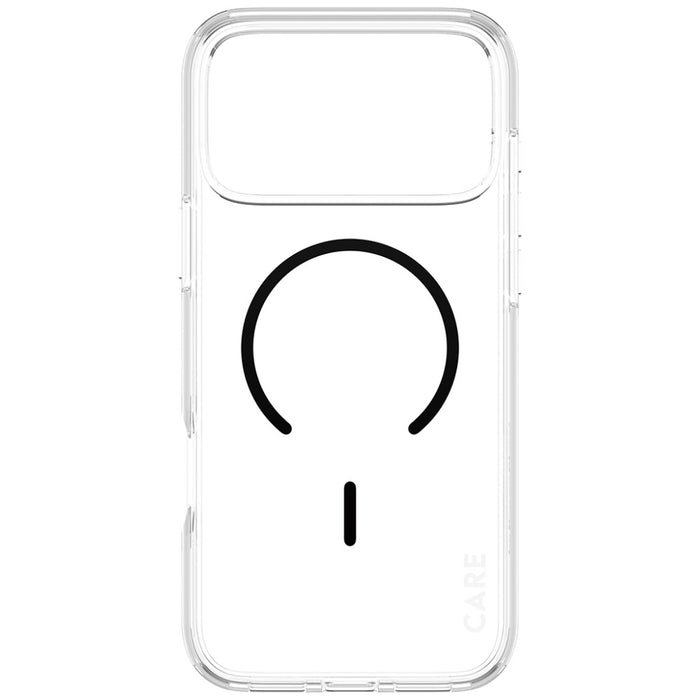 CARE by PanzerGlass Flagship Urban Explorer Case w. Black MagSafe for iPhone 17 Pro Max - Transparent