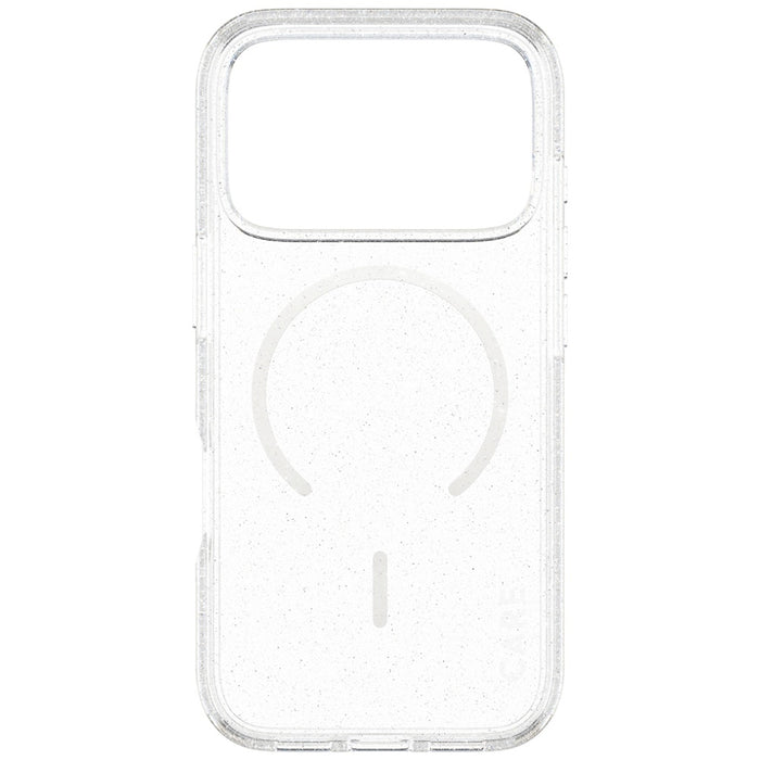 CARE by PanzerGlass Flagship Urban Explorer Case w. White MagSafe for iPhone 17 Pro - Clear Glitter