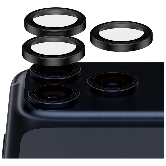PanzerGlass Hoops Ceramic II Camera Lens Glass for iPhone 17 Pro / 17 Pro Max / 16 Pro / 16 Pro Max - Black