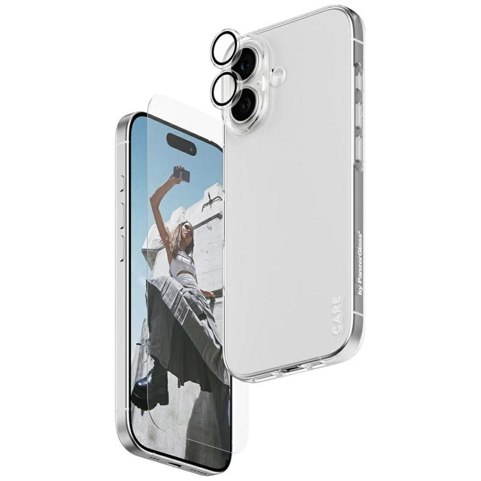CARE by PanzerGlass Fashionable Combo 3in1 Case + Glass + Lens for iPhone 17