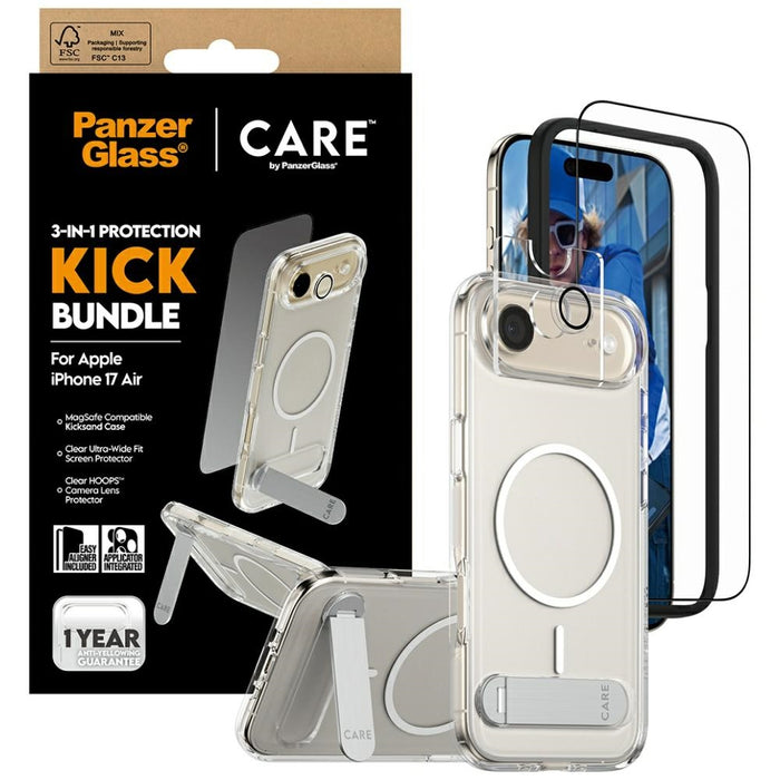 CARE by PanzerGlass Feature Kick 3in1 Case + Glass + Lens for iPhone Air