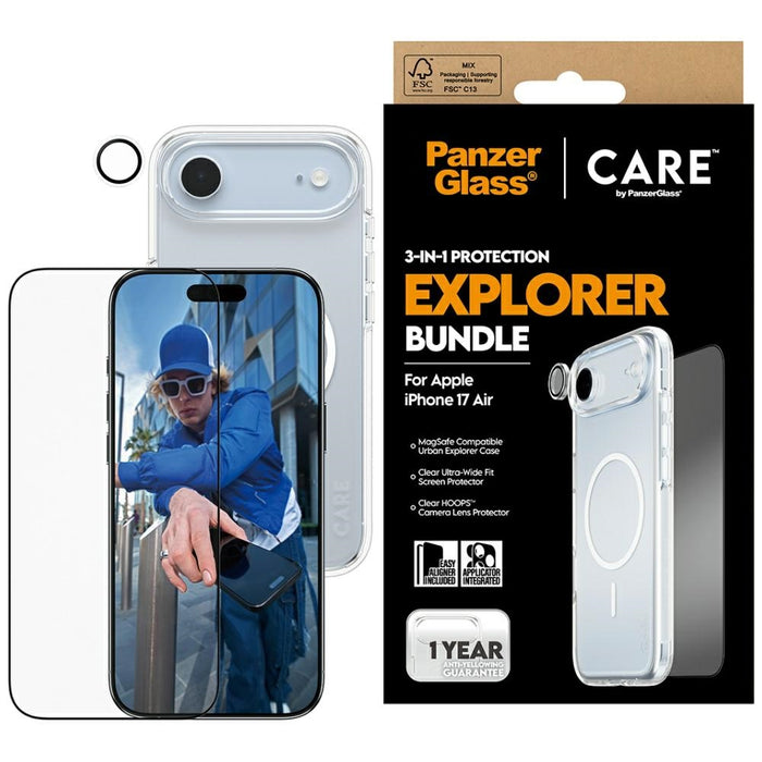 CARE by PanzerGlass Flagship Explorer 3-in-1 Case + Glass + Lens for iPhone Air