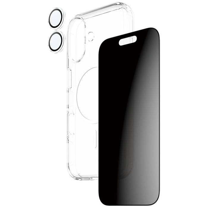CARE by PanzerGlass Flagship Privacy 3-in-1 Case + Privacy Glass + Lens for iPhone 17