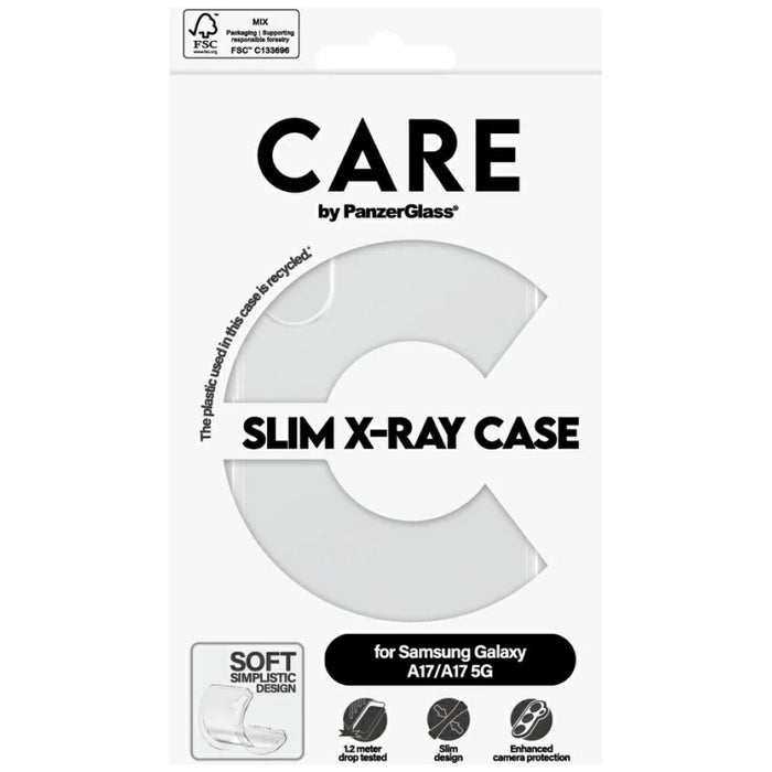 CARE by PanzerGlass Fashion X-Ray Case for Samsung Galaxy M17 5G / A17 / A17 5G - Transparent