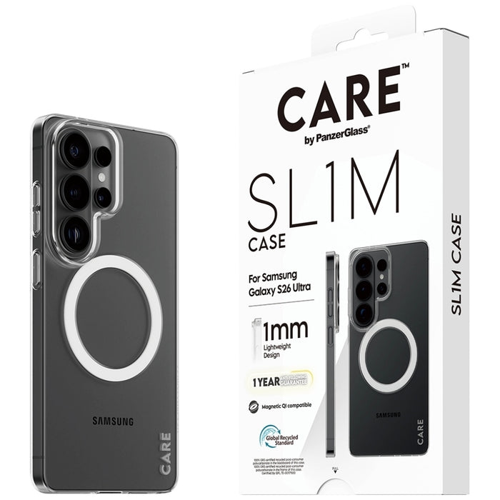 CARE by PanzerGlass SL1M Case for Samsung Galaxy S26 Ultra - Transparent
