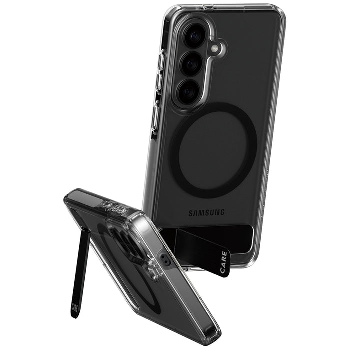 CARE by PanzerGlass Urban Explorer Transparent Case w. Black Qi for Samsung Galaxy S26 - transparent