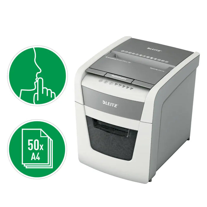 Paper Shredder Leitz IQ Autofeed 50X P4 20 L - Електроника Периферни и резервни части<<<Компютри|