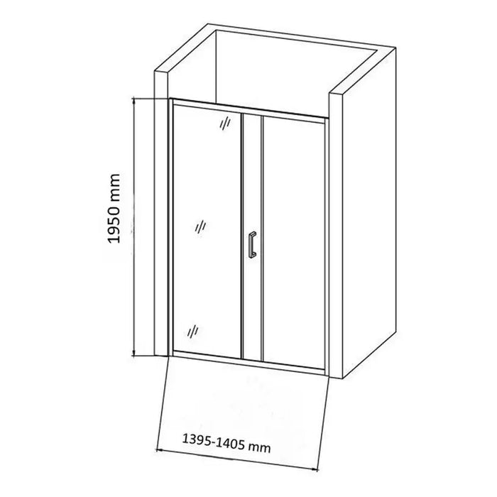 PARTITION SCREEN 140X190 FORMA VITA SD-001C - Преградни стени и паравани<<<Душкабини и сауни<<<Баня<<<Praktiker