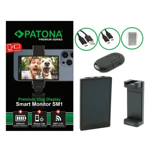 PATONA 4199 camera monitor 10.1 cm (3.97’’) Black 480 x 800 pixels Touchscreen - Streaming cardsGAM-STR<<<PC