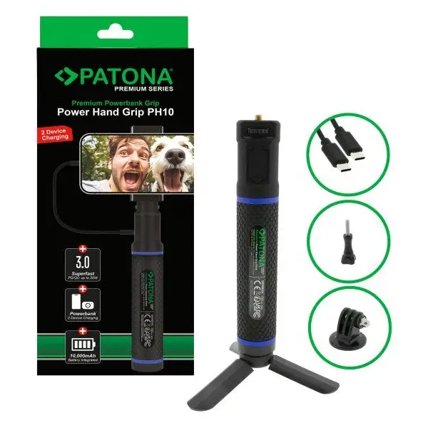 PATONA Premium Grip Power Hand PH10 + powerbank Black - Streaming cardsGAM-STR<<<PC GamingGAM<<<ActionPL