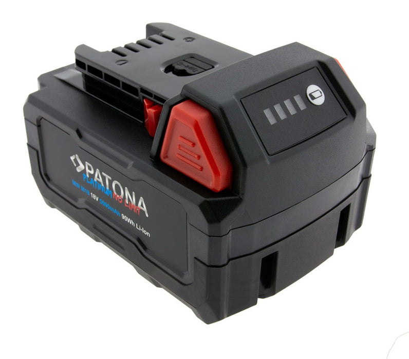 PATONA Platinum 18V Battery for Milwaukee M18 with USB-C port PD45W Black