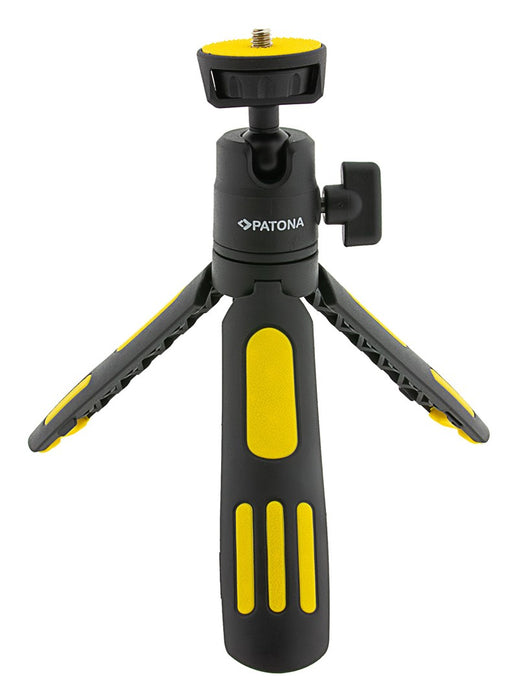 PATONA Premium Adjustable tripod with smartphone holder Black, Yellow