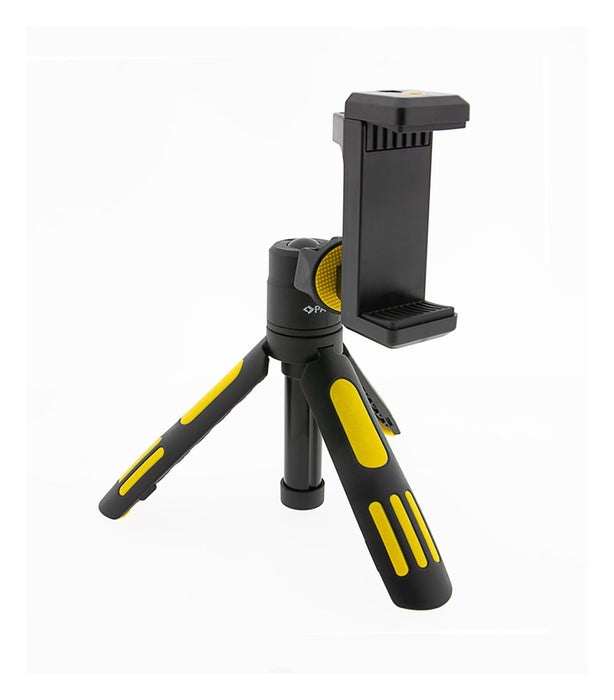PATONA Premium Adjustable tripod with smartphone holder Black, Yellow