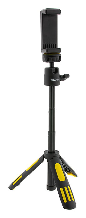 PATONA Premium Adjustable tripod with smartphone holder Black, Yellow