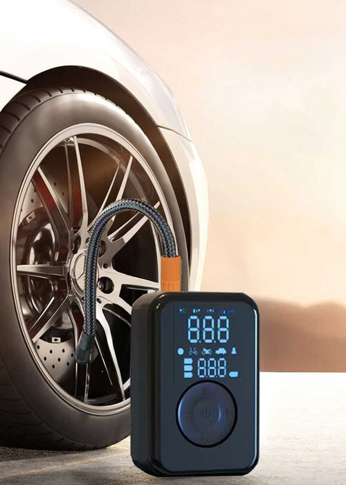 PATONA Electric tire inflator 10.3 bar / 150 PSI Powerbank and LED light Black
