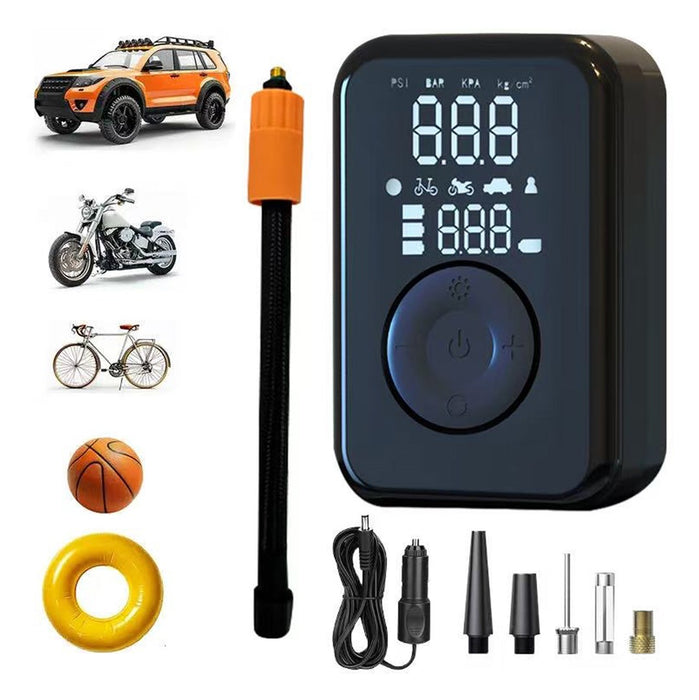 PATONA Electric tire inflator 10.3 bar / 150 PSI Powerbank and LED light Black