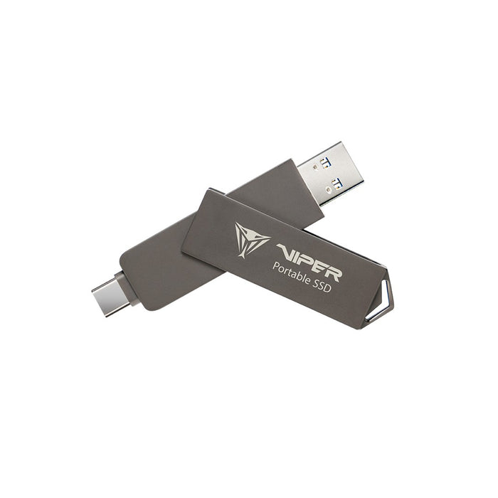 External Portable SSD Patriot Viper PVP30 Duo Compact 1TB 1000MB/s USB A+C 3.2 Gen2 (PVP301TB28UDG)