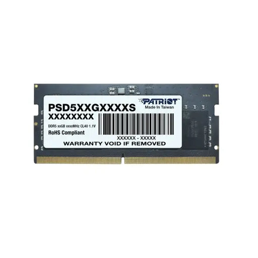 Patriot Signature SODIMM 8GB DDR5 5600Mhz - Памети за преносими компютри<<<PATRIOT памети и SSD<<<PATRIOT<<<PolyComp