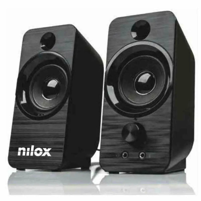 PC Speakers Nilox NXAPC02 6W Black - Електроника Звук<<<Компютри| Електроника<<<BigBuy&&&Говорители<<<Електроника