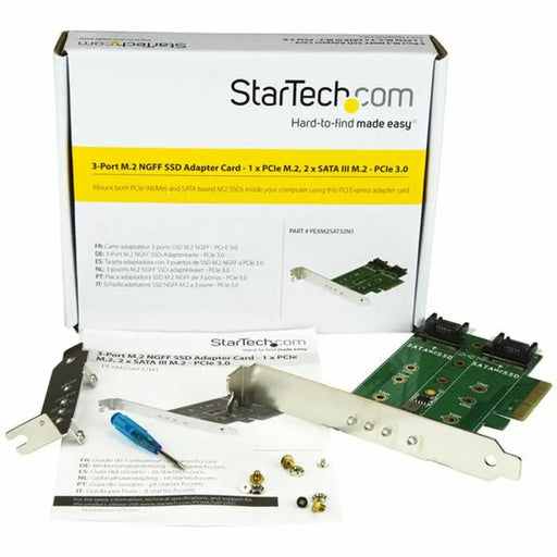 PCI Card SSD M.2 Startech PEXM2SAT32N1 - Компютър Мрежи и компоненти<<<Компютри| Електроника<<<BigBuy&&&Карти