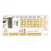 PCI Express x16 (x1 / x4 / x8) card Delock for M.2 NVMe M.2 Key M RGB LED - Входно-изходни контролери<<<Компютърни