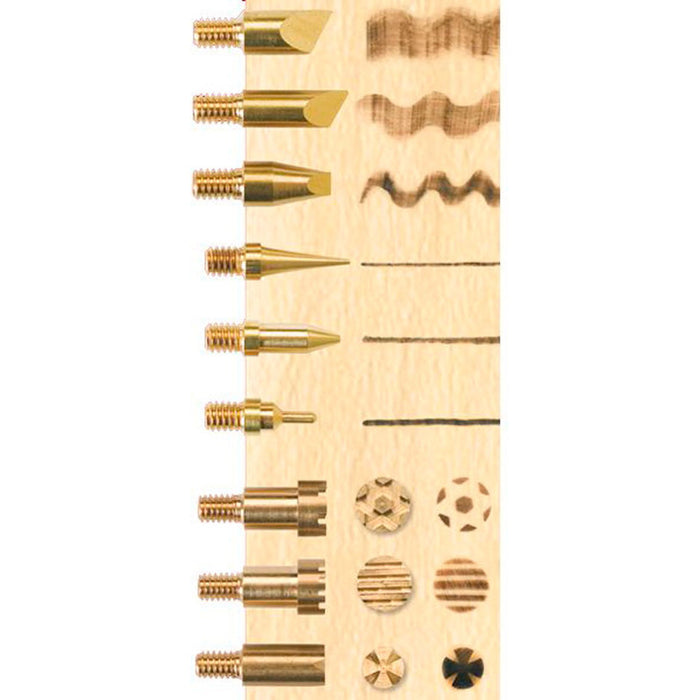 PYROGRAPH WITH STAND AND 9 ATTACHMENTS PEBARO 0260