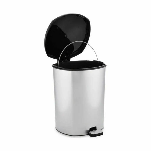 Pedal bin Berilo Silver Plastic 11 L (6 Units) - Почистване Прахосмукачки И Гладене<<<Дом Градина<<<BigBuy&&&Други