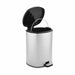 Pedal bin Berilo Silver Plastic 6 L (6 Units) - Почистване Прахосмукачки И Гладене<<<Дом Градина<<<BigBuy&&&Други