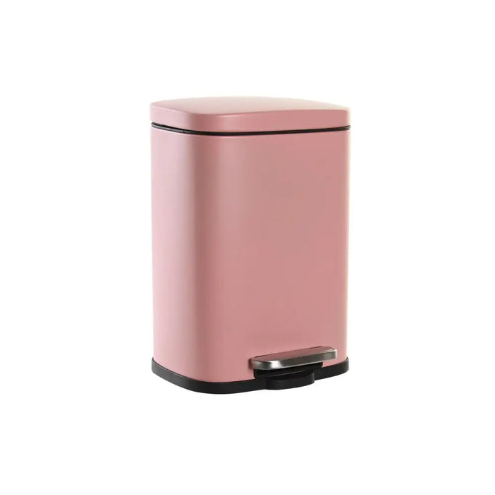 Pedal bin DKD Home Decor Peach Metal polypropylene Basic 5 L - Почистване Прахосмукачки И Гладене<<<Дом
