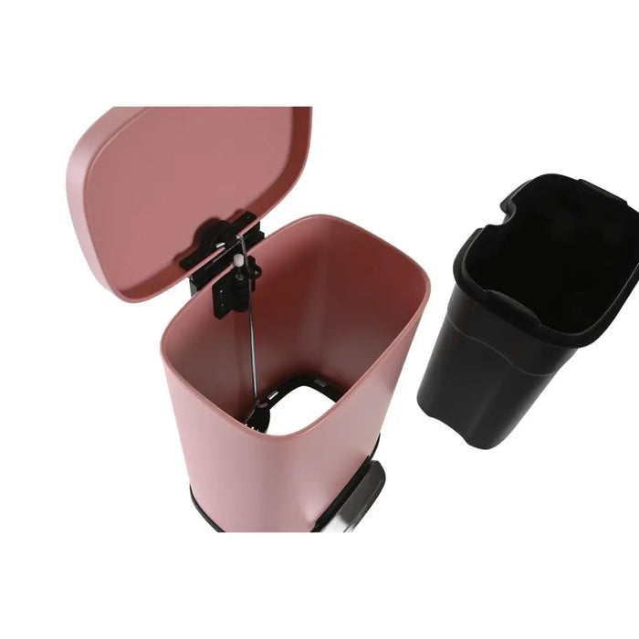 Pedal bin DKD Home Decor Peach Metal polypropylene Basic 5 L - Почистване Прахосмукачки И Гладене<<<Дом