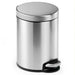Pedal bin Durable Silver Stainless steel 5 L - Почистване Прахосмукачки И Гладене<<<Дом Градина<<<BigBuy&&&Други