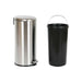 Pedal bin Home ESPRIT Silver Stainless steel polypropylene 30 L - Почистване Прахосмукачки И Гладене<<<Дом