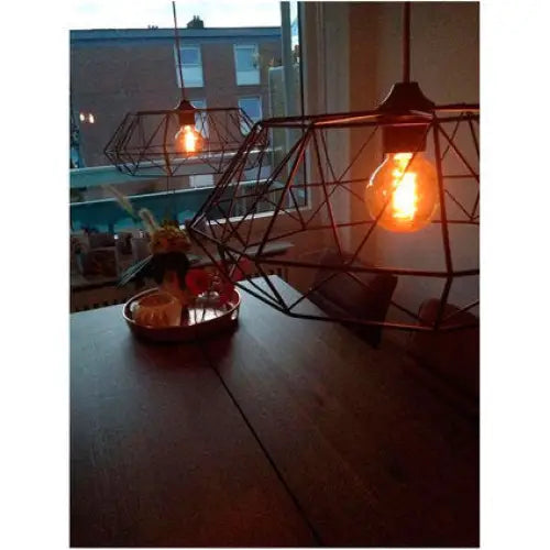 PENDANT 1ХЭ27 Ф45.5 BLACK GRID EGLO CARLTON2 - Пендели<<<Вътрешно