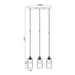 PENDANT 3XE27 SMOKED GLASS VIVALUX AMIRA - Пендели<<<Вътрешно осветление<<<Осветление<<<Praktiker&&&Пендели<<<Вътрешно