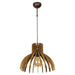 PENDANT ANEMONE E27 60W WALNUT LIGHTSTYLE - Пендели<<<Вътрешно осветление<<<Осветление<<<Praktiker&&&Пендели<<<Вътрешно